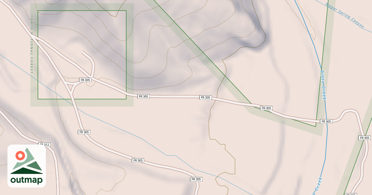 Map of BURRO SPRING