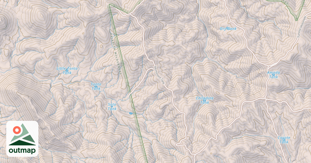 Map of MONUMENT TANK