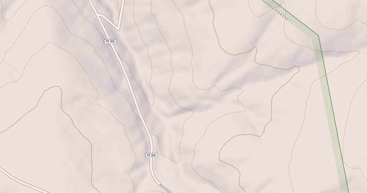 Map preview of USFS National Forest System Roads {12548068-1DB5-431D-99F3-FD491ECC5214}