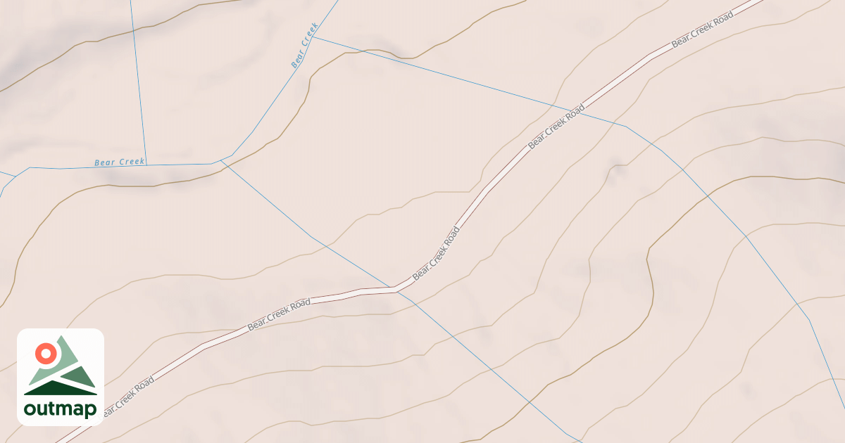 Map of BEAR CRK RD T1