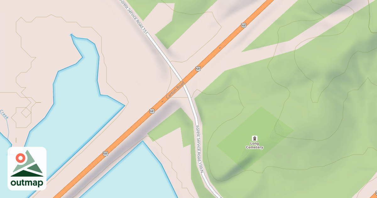 Map of DEVILS ELBOW ROAD NORTH