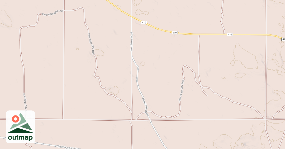 Map of Pine Ridge Trail