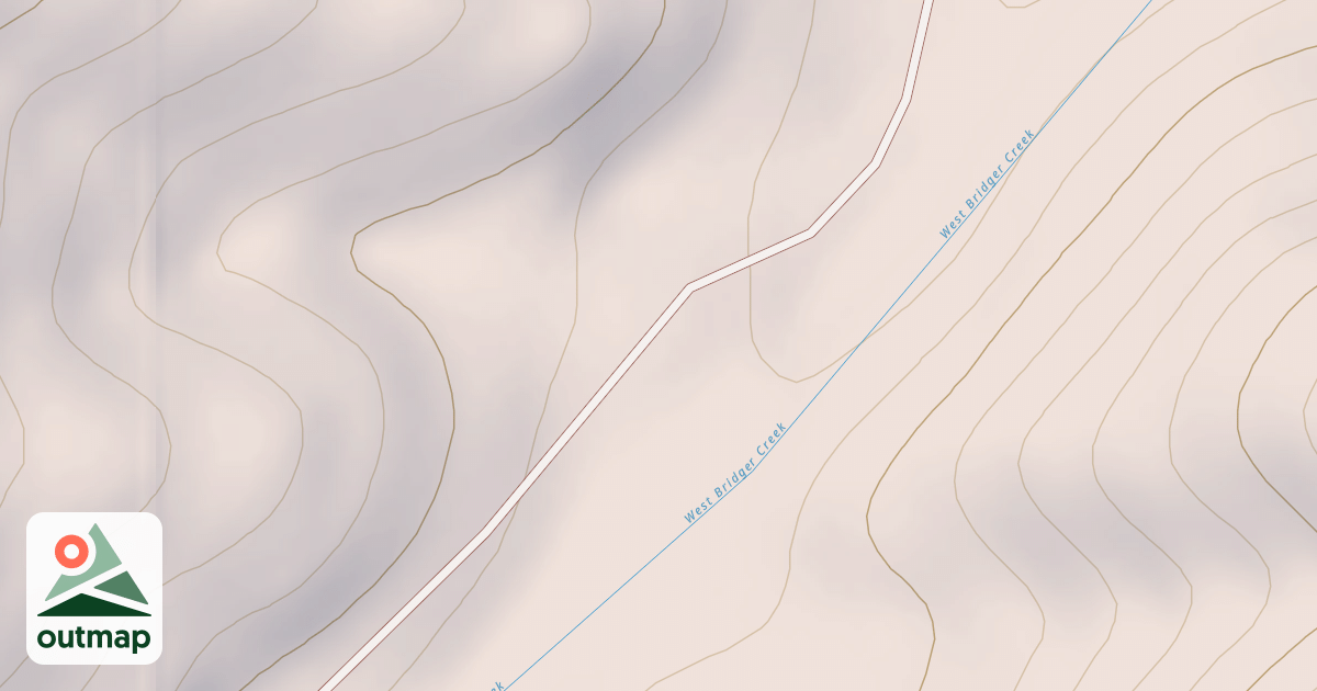 Map of WEST BRIDGER