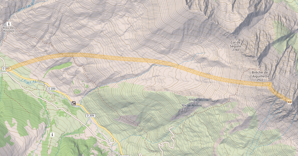 Map preview of Le Grand Queyras — Pont de Lariane