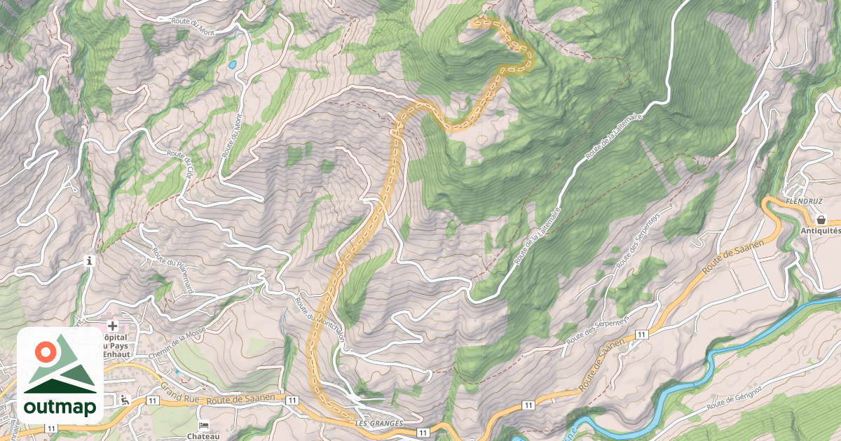 Map of La Laitemaire — Les Granges