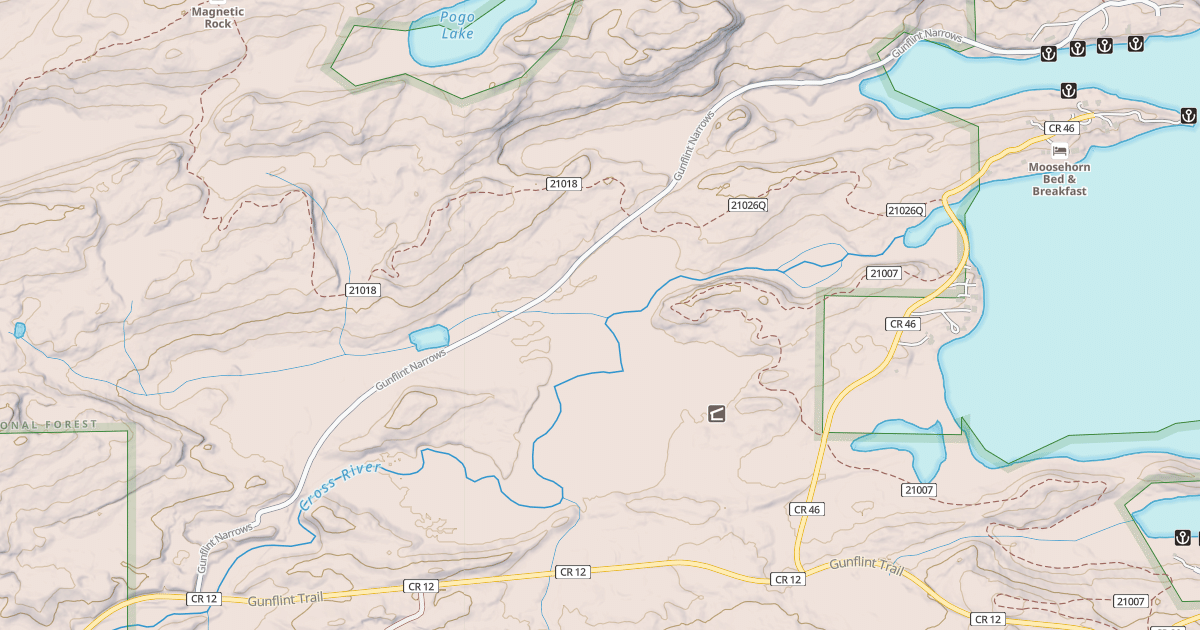 Map preview of GUNFLINT NARROWS