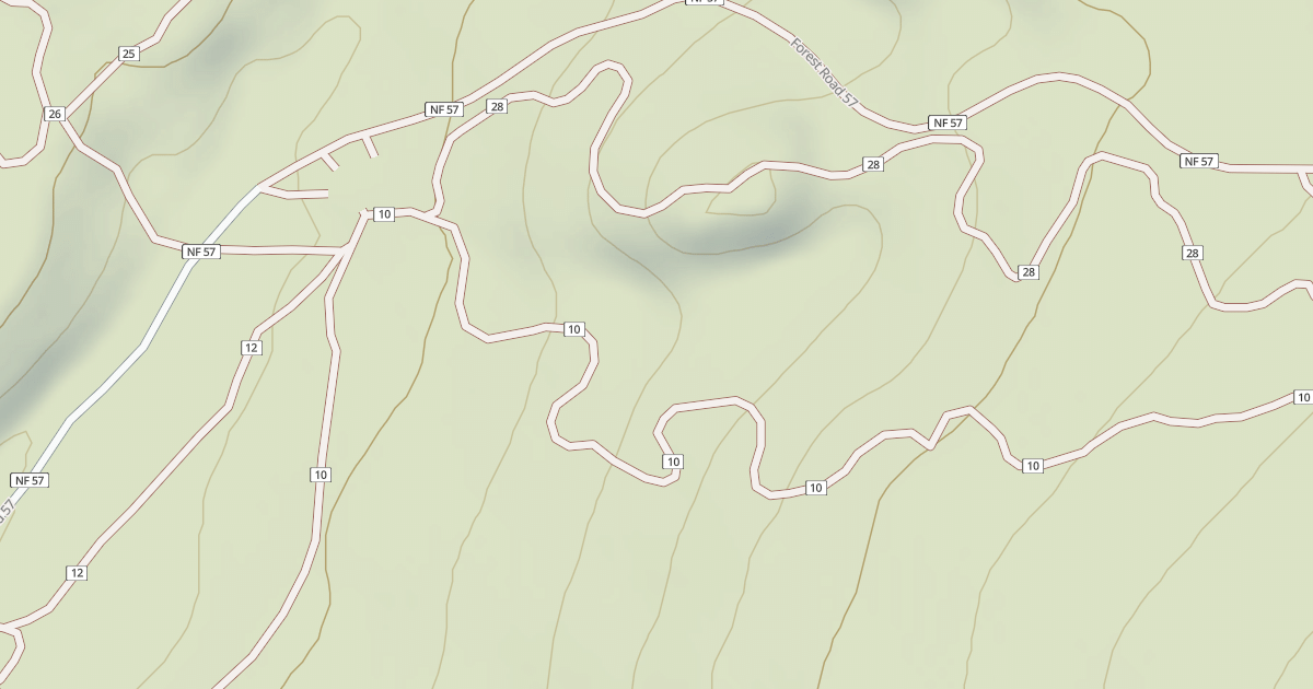 Map preview of USFS Motor Vehicle Use Map Roads {66F43949-219B-4618-BFF3-BFF52FF2ACCE}