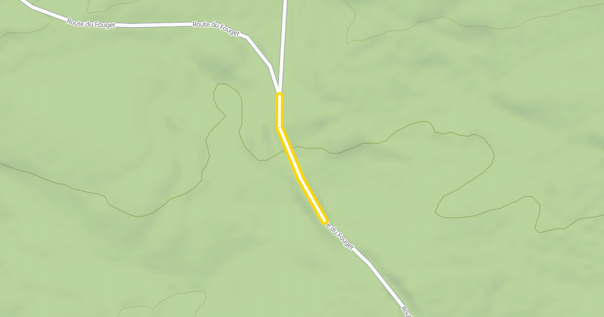 Map preview of Route du Fouget