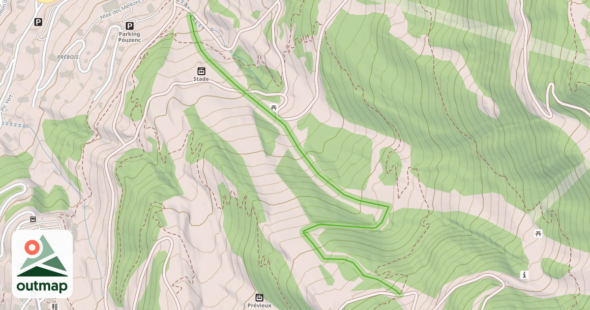 Map of Le détour
