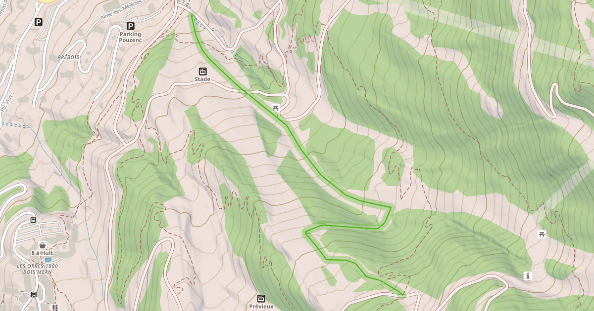 Map preview of Le détour