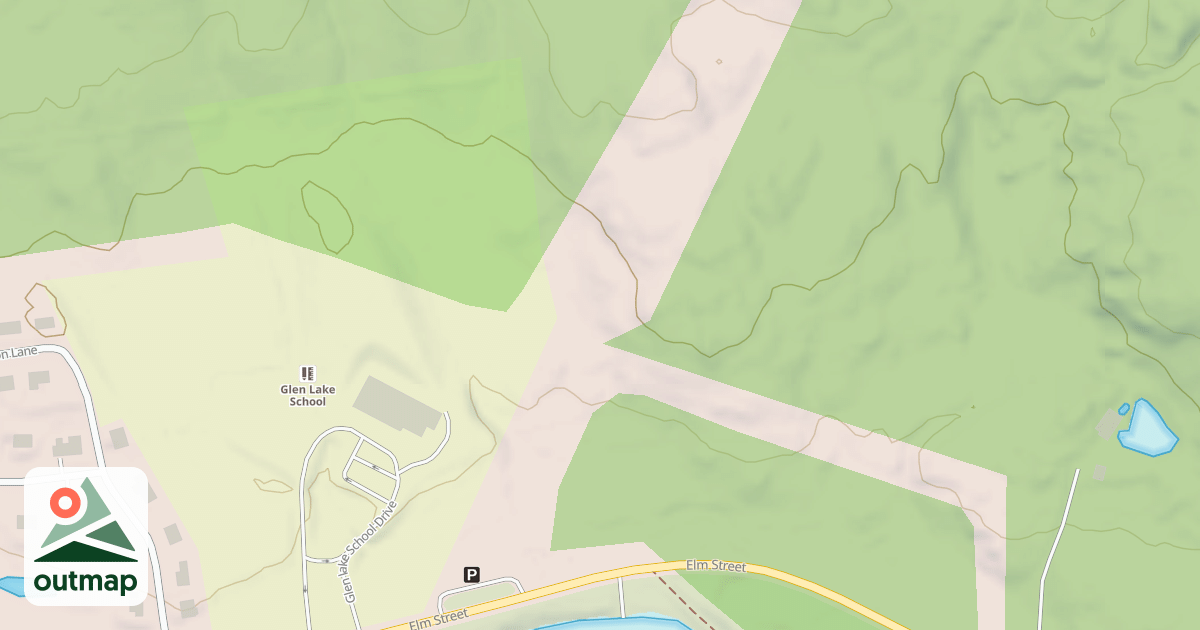 Map of Glen Lake Waterfront