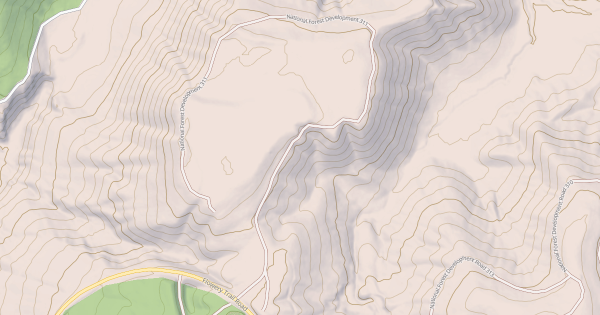 Map preview of USFS Motor Vehicle Use Map Roads {2430DF7D-C872-457F-A52F-51A4A8FBA464}