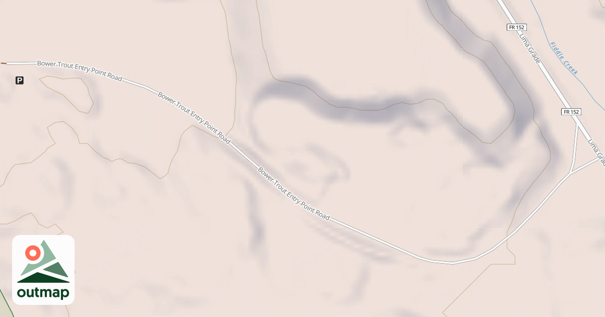 Map of BOWER TROUT ENTRY POINT ROAD