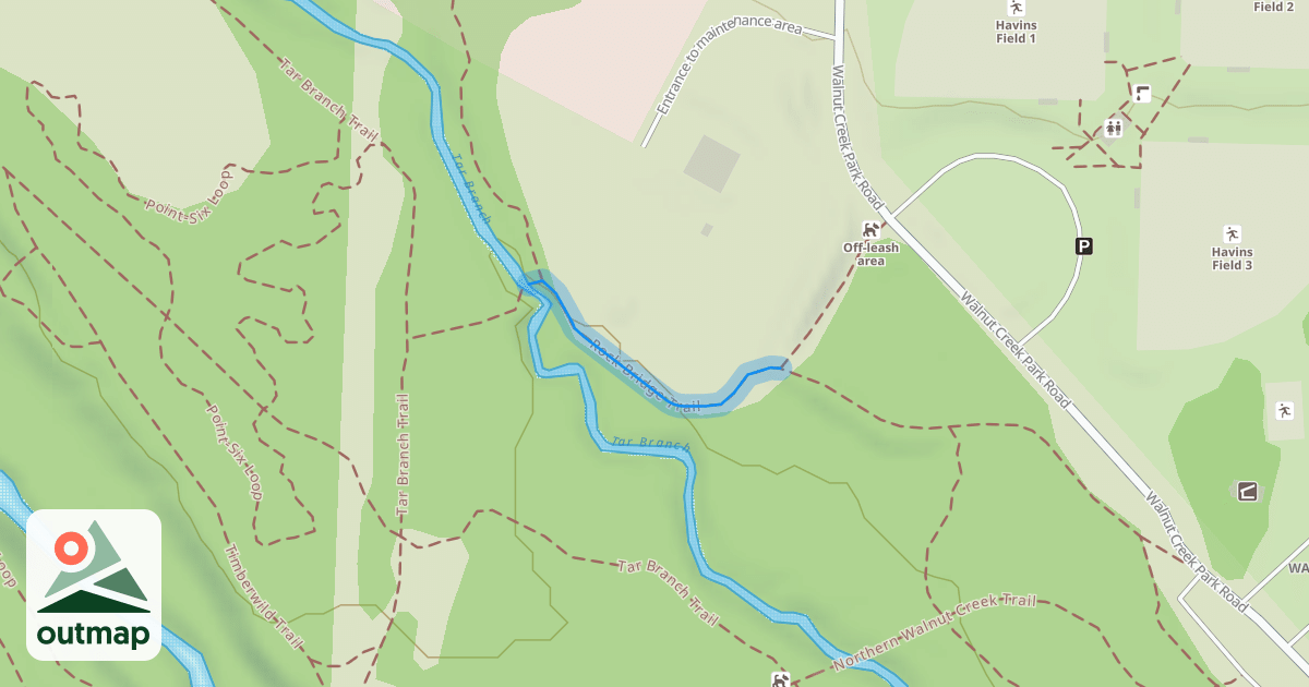 Map of Rock Bridge Trail