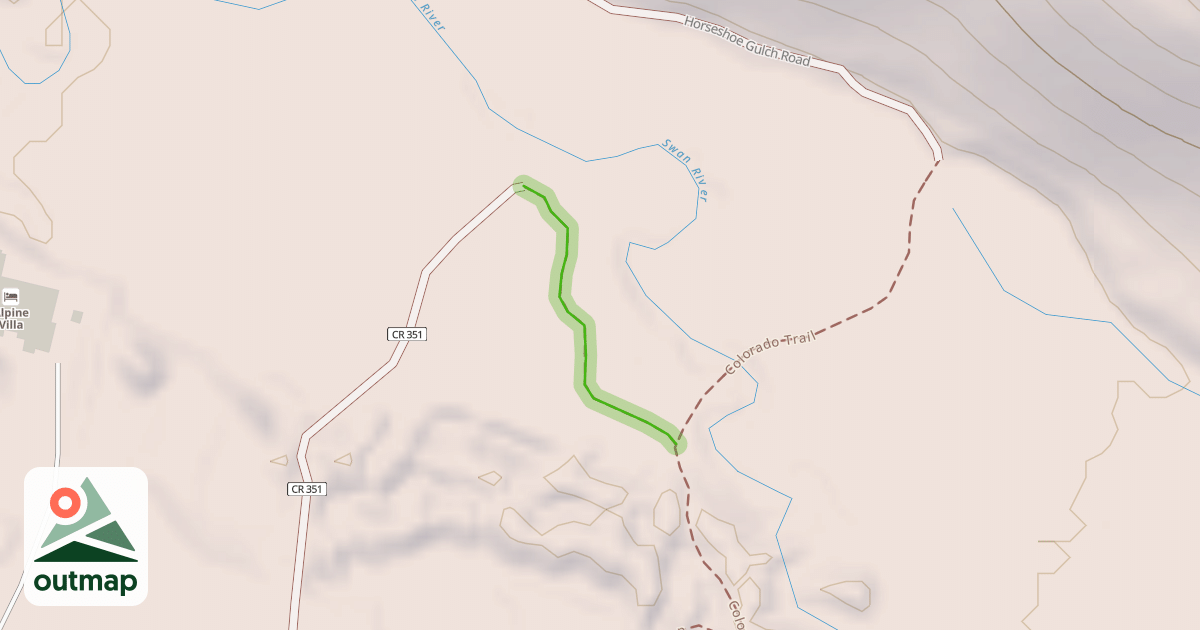 Map of Horseshoe Gulch Loop