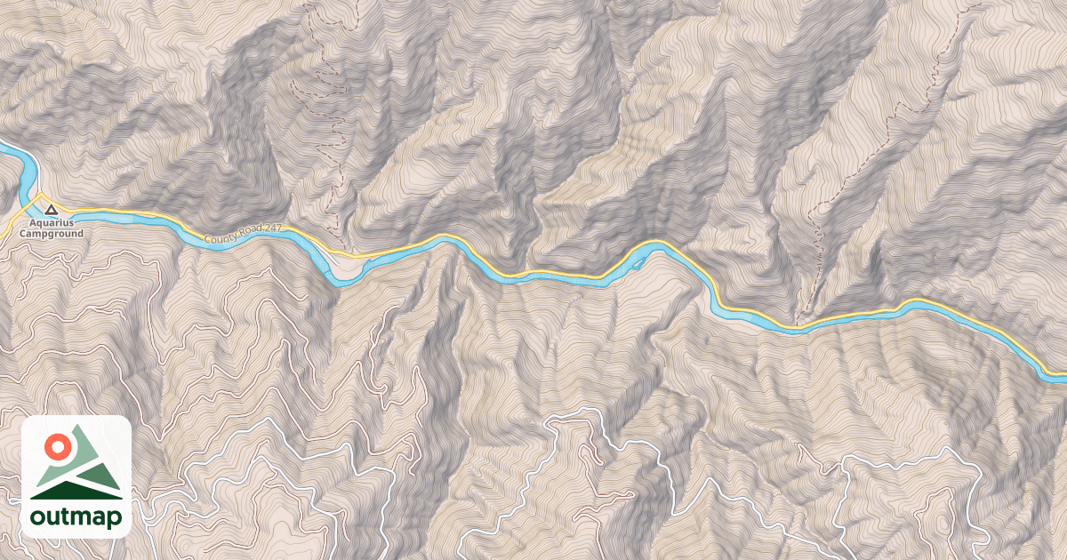 Map of BEAVER - NORTH FORK
