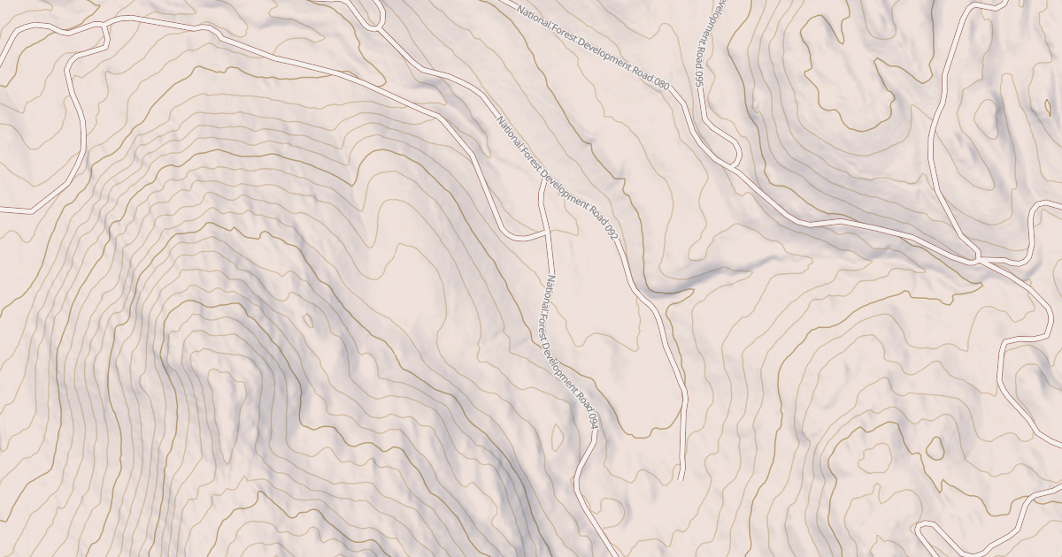 Map preview of USFS Motor Vehicle Use Map Roads {54B059C0-F7EC-430B-94C9-F70A240E3E9C}