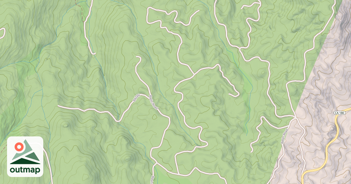 Map of CONVERSE BASIN