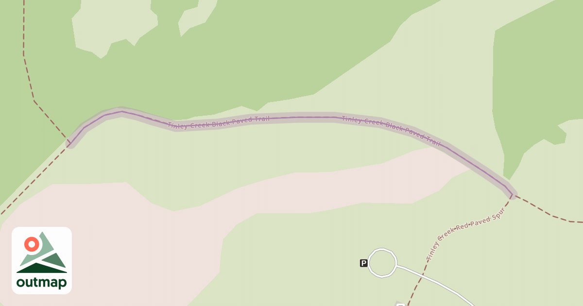 Map of Tinley Creek Black Paved Trail