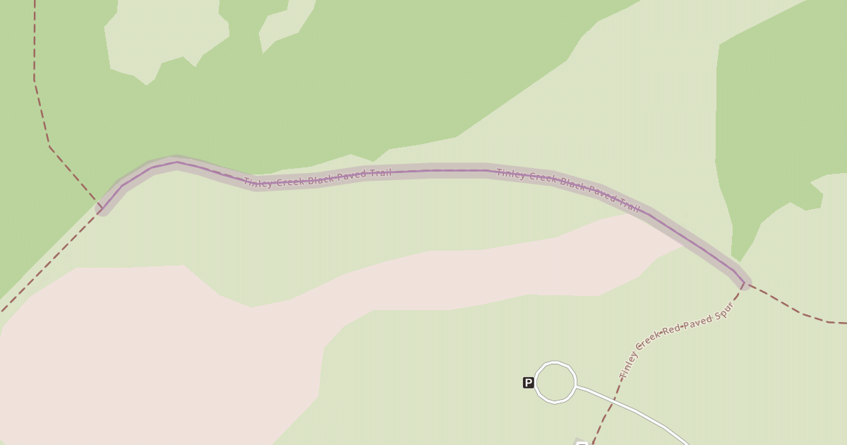 Map preview of Tinley Creek Black Paved Trail
