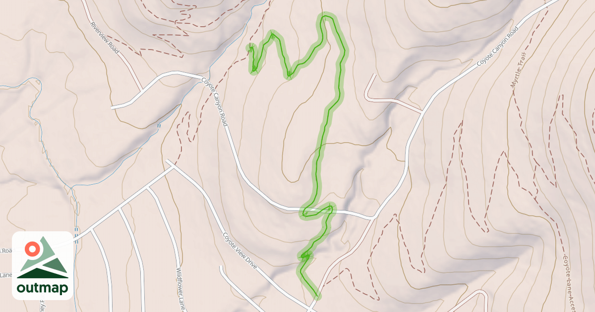 Map of Sheep Pen Trail