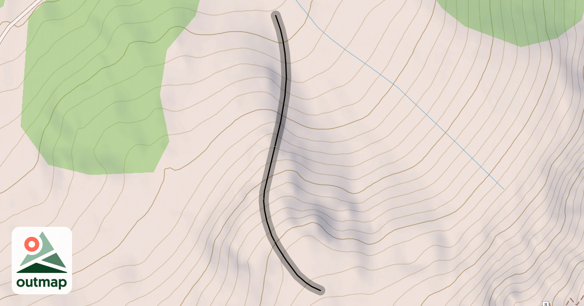 Map of Cream Cheese Ridge