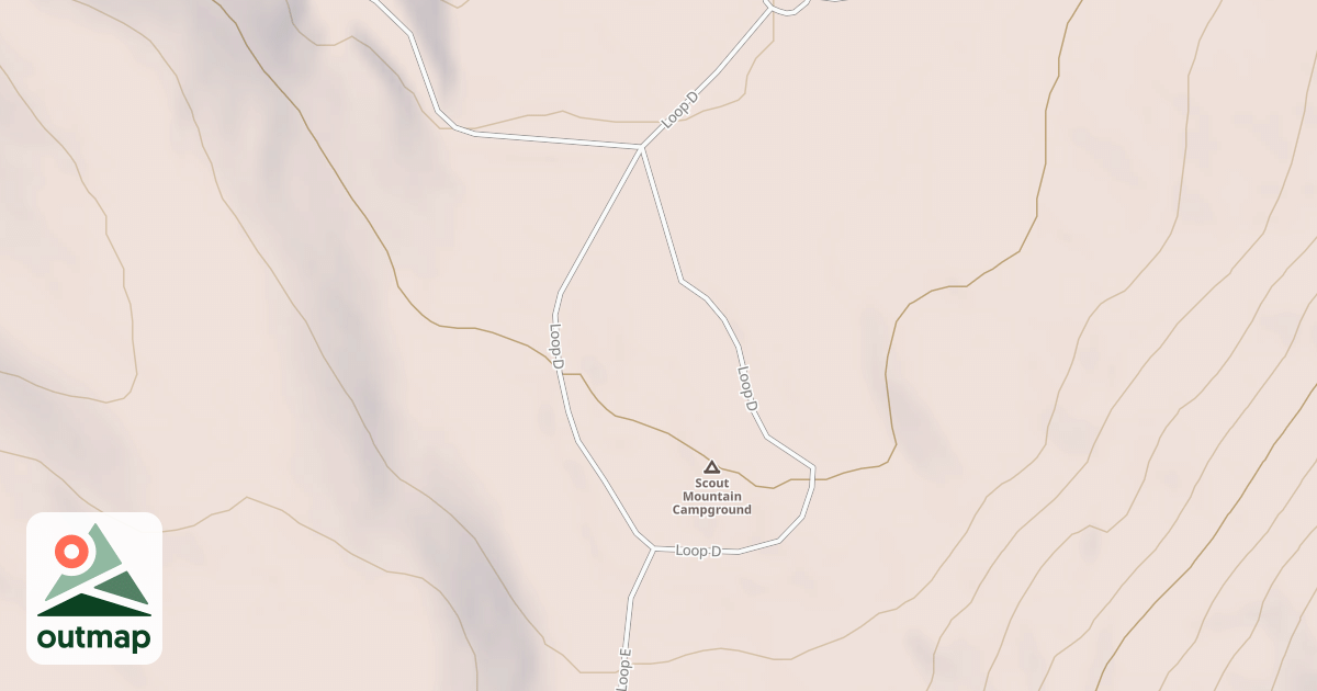 Map of SCOUT MTN. PICNIC LOOP D