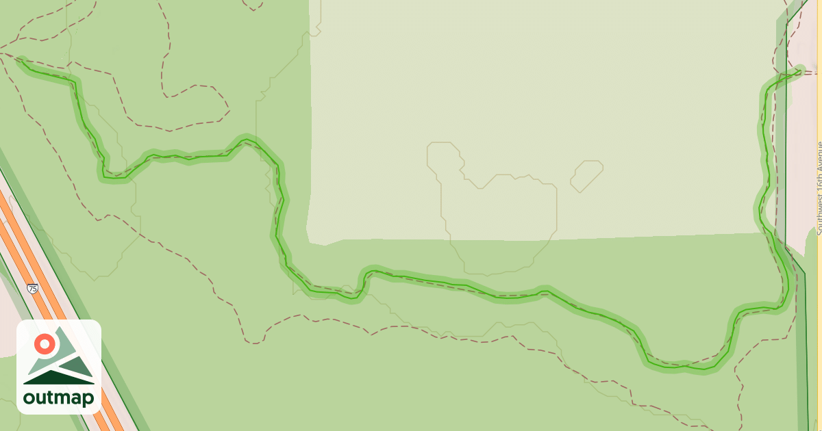 Map of South Land Bridge Trail