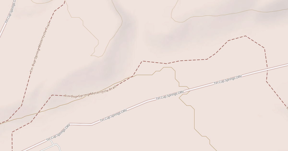Map preview of Tin Cup Spring Motorcycle Trail