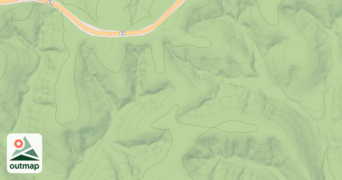 Map of HENDERSON CREEK