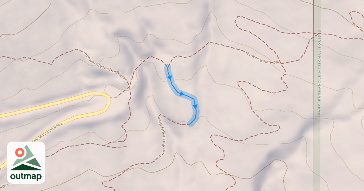 Map of Lower Basin DH Blue
