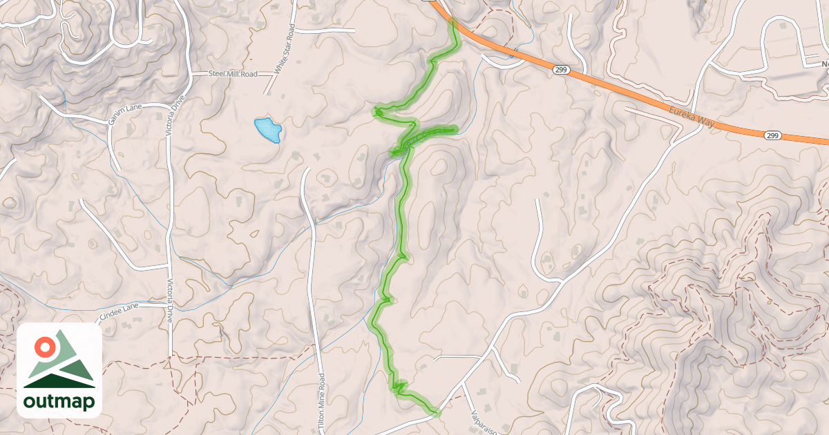 Map of Upper Salt Creek Trail
