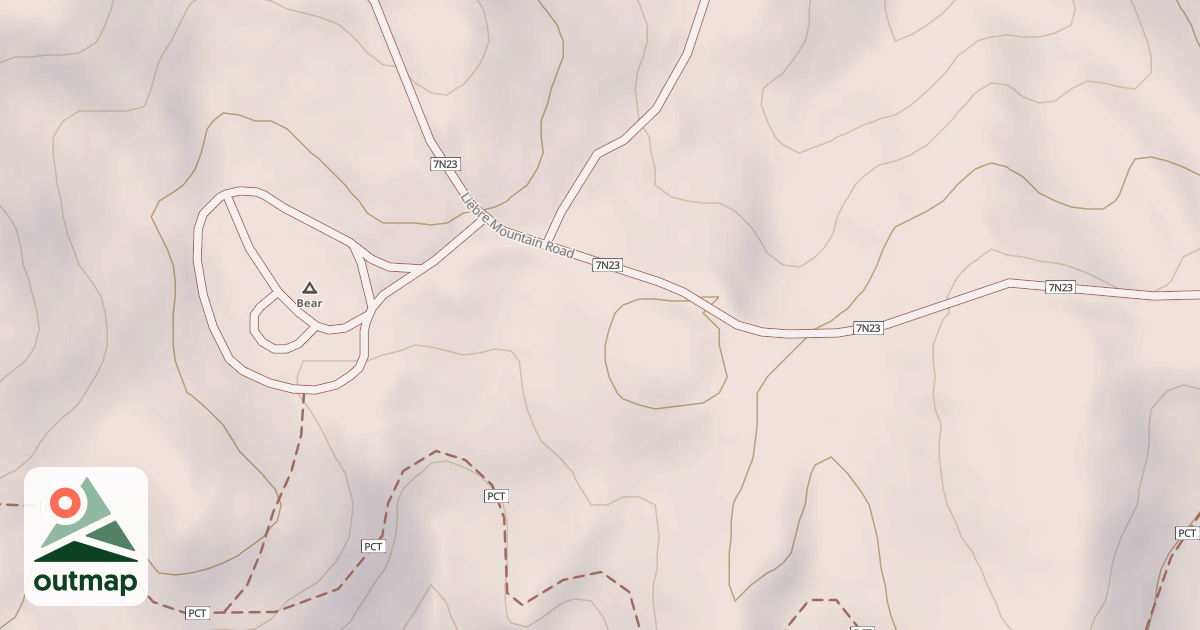 Map of BEAR CAMPGROUND