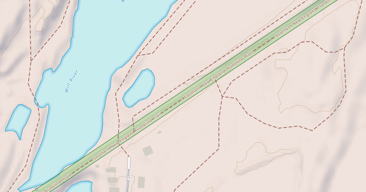 Map preview of Southern New England Trunkline Trail