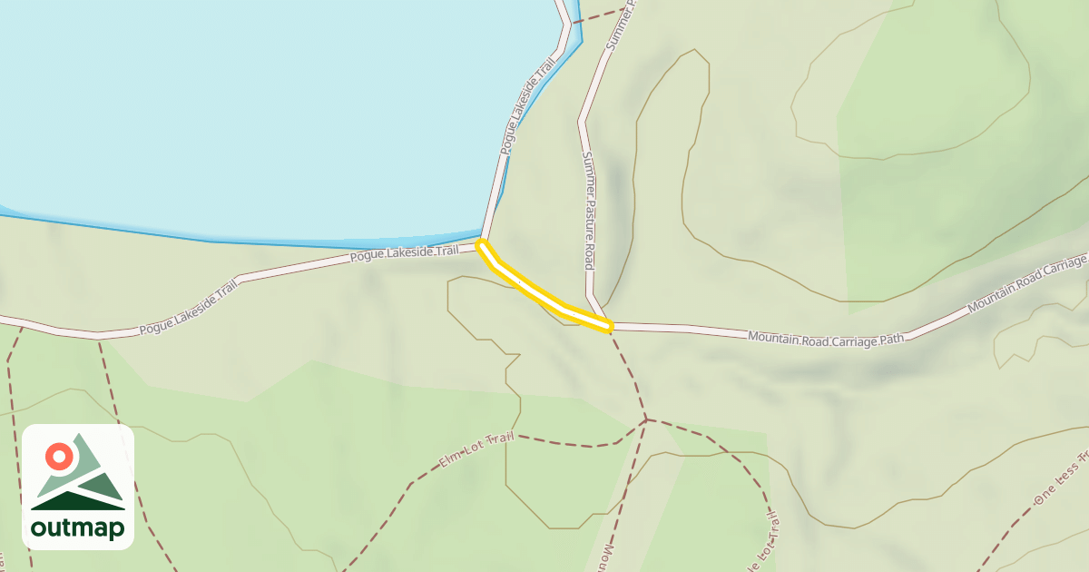 Map of Mountain Road Carriage Path