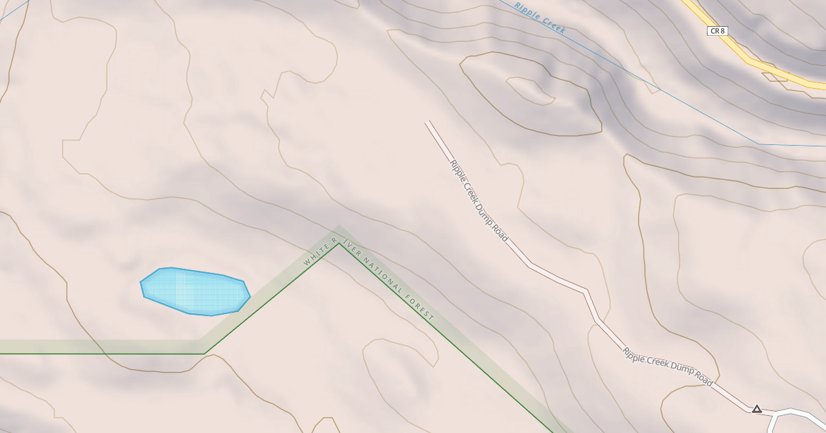 Map preview of RIPPLE CREEK DUMP ROAD