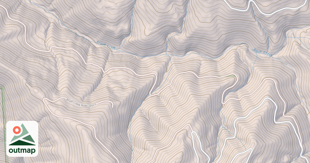 Map of BRUSH RIDGE