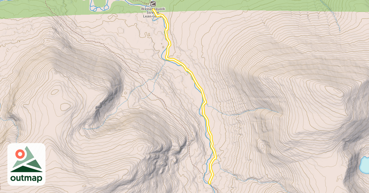 Map of Wassataquoik Stream Trail