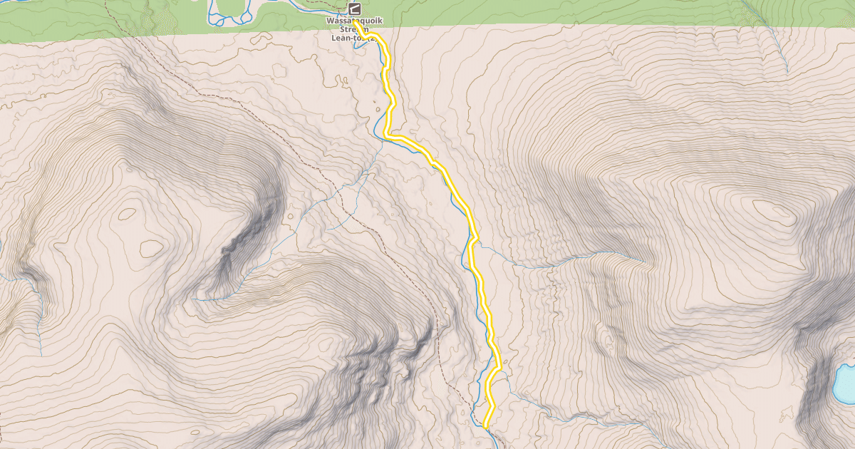 Map preview of Wassataquoik Stream Trail