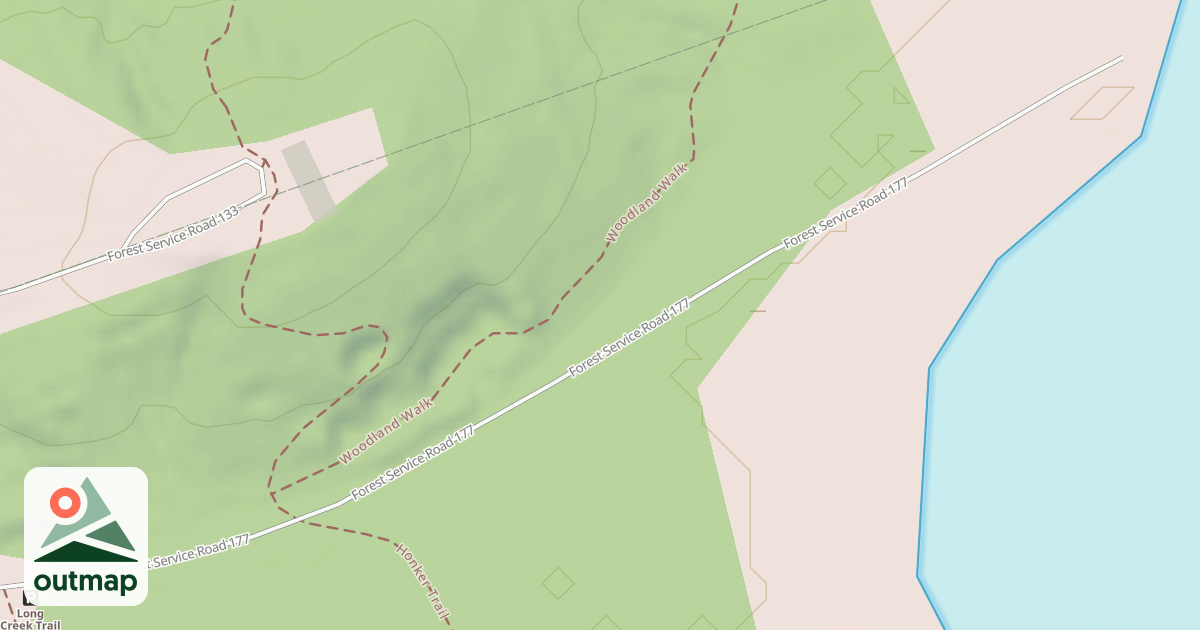 Map of HONKER LAKE