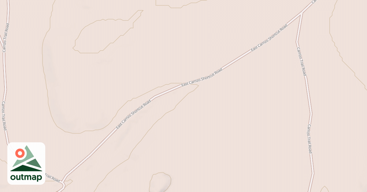 Map of EAST CARRIZO SHORTCUT