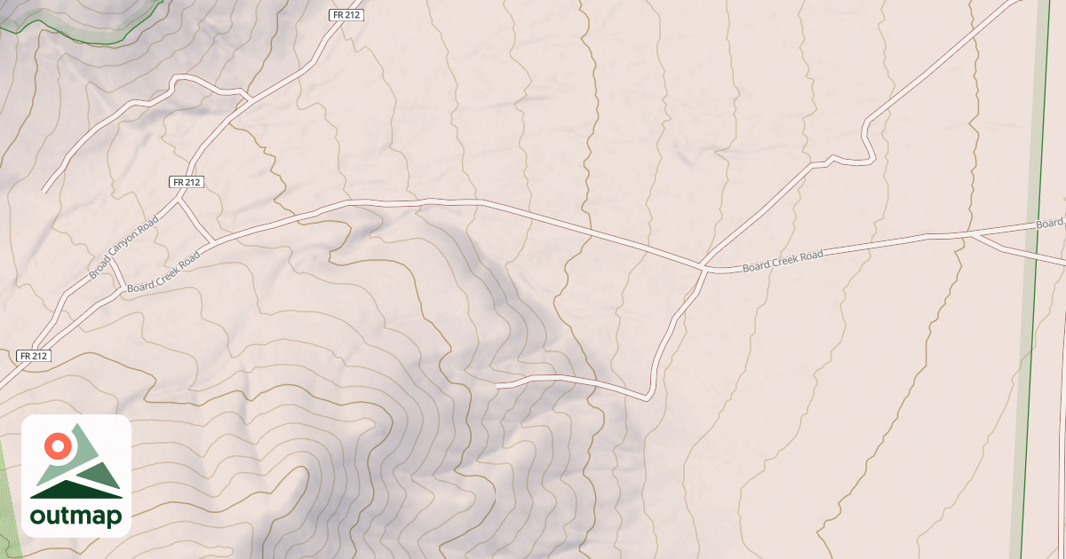 Map of BOARD CREEK ACCESS