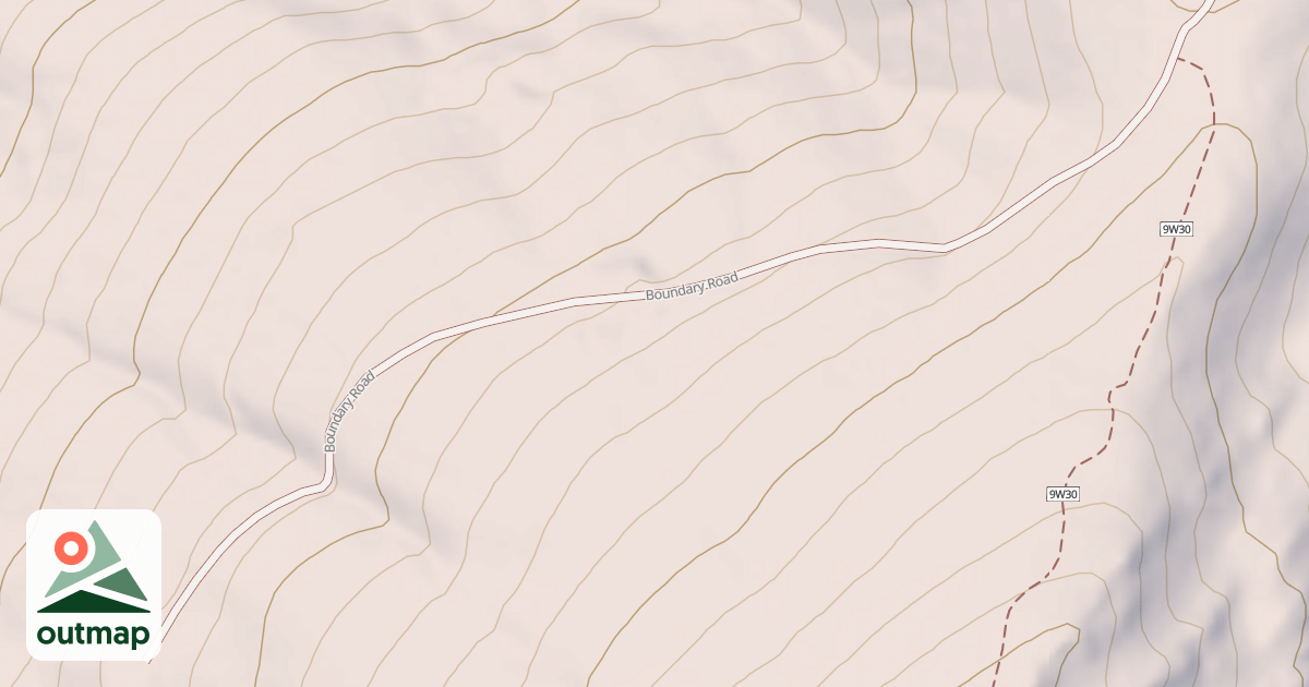 Map of BOUNDARY SPUR