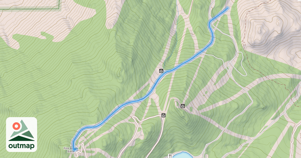 Map of Olympic Downhill