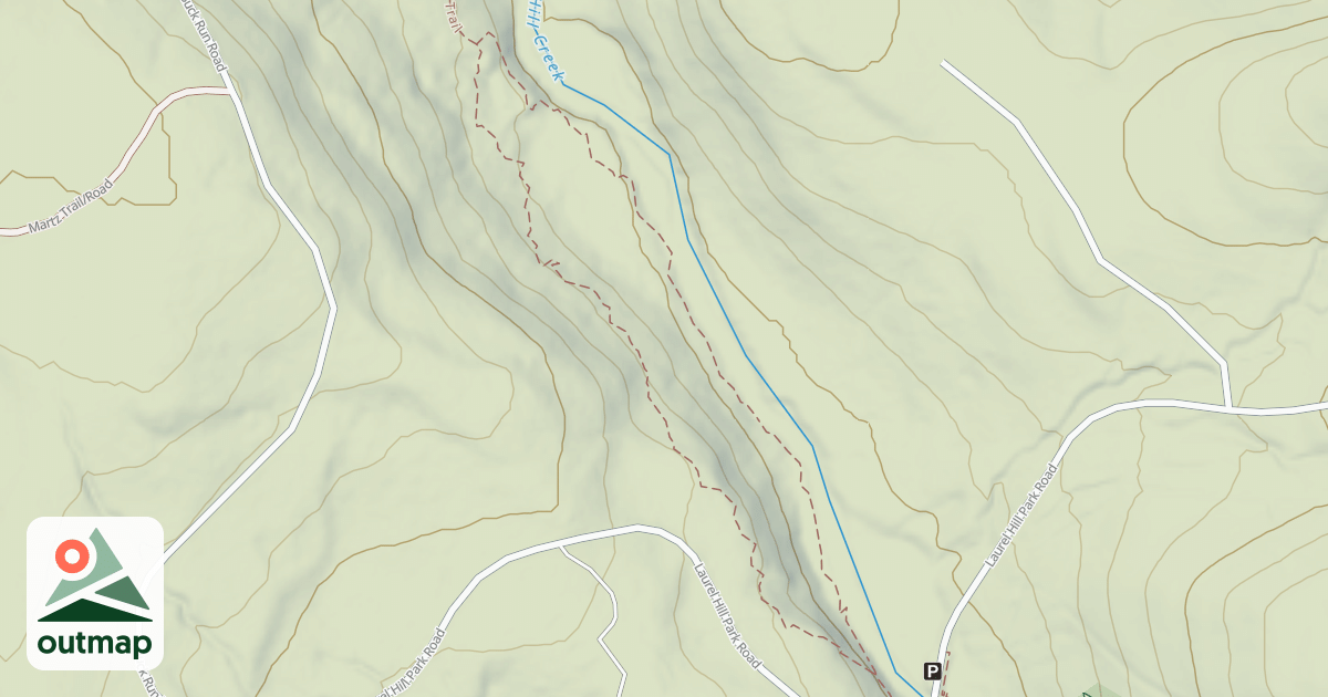 Map of Laurel Hill State Park Trails