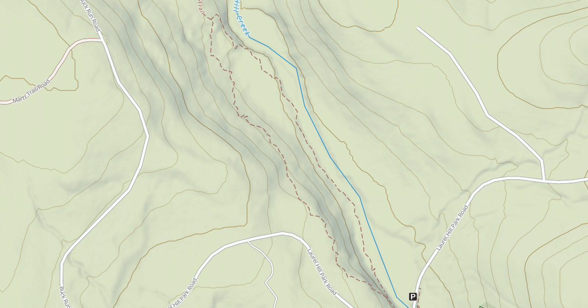 Map preview of Laurel Hill State Park Trails