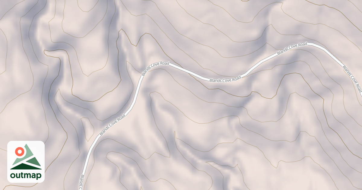 Map of BLANDS COVE
