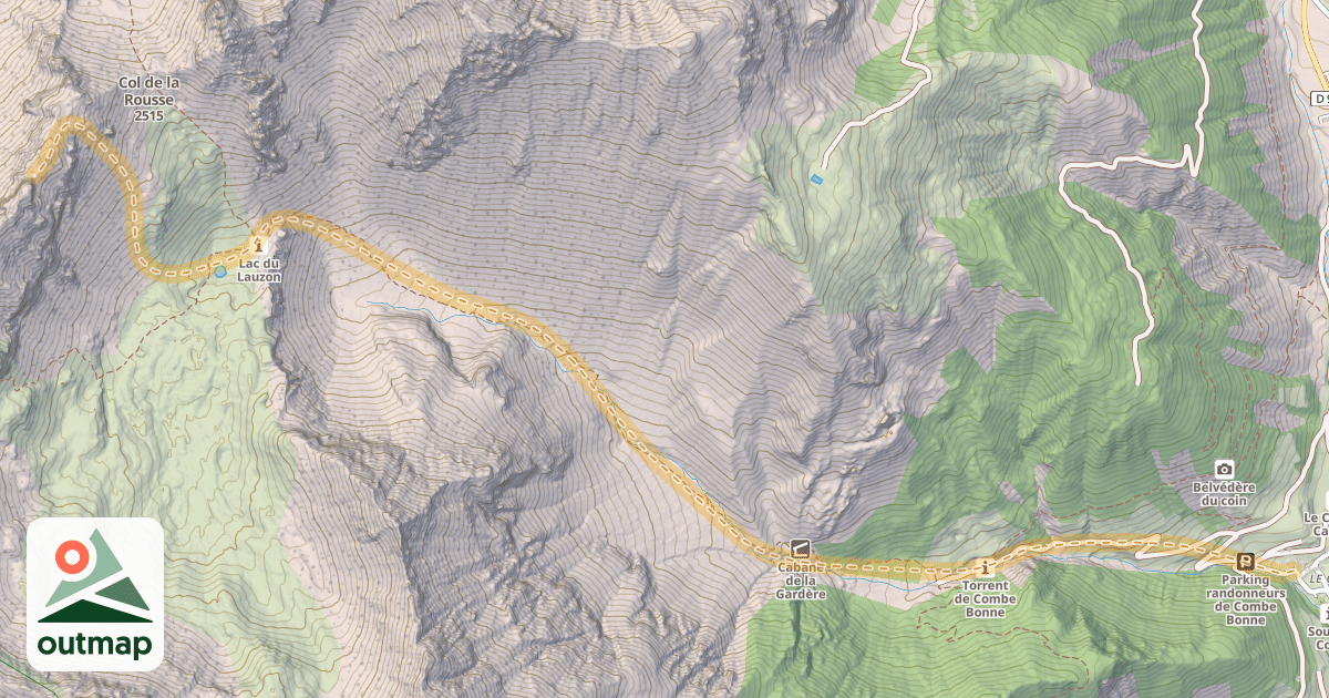 Map of Pic de Balart — Arvieux-le-Coin