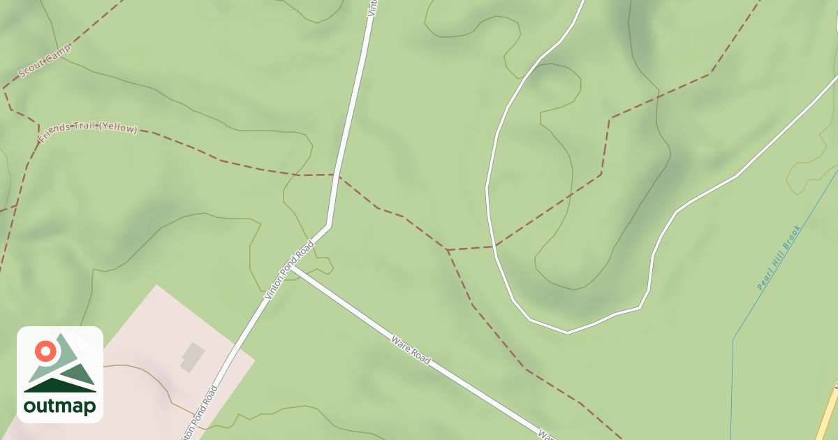Map of Friends' Trail (Yellow)