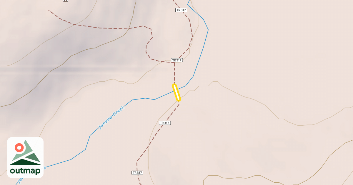 Map of Resurrection Pass Trail